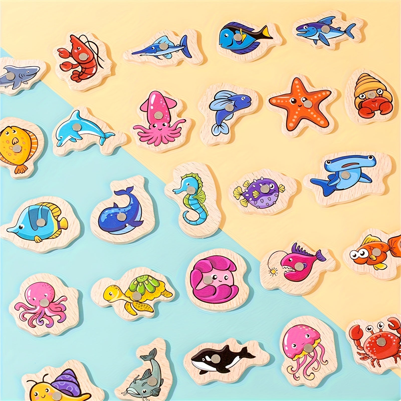 Magnetisch Houten Visspel | Kleurrijk Educatief Spel voor Kinderen