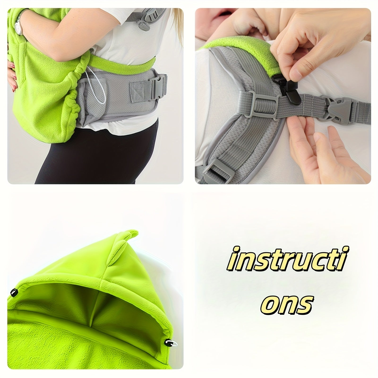 Warme Dinosaurus Cape voor Baby Draagzak en Heupdrager - Winddichte Omslagdoek voor Baby, Peuter, Jongens en Meisjes - Multifunctionele Deken voor Kinderen