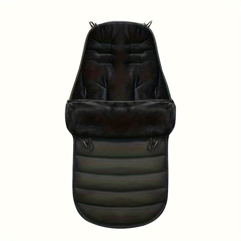 Universele winterwarme kinderwagenpad | Waterdicht, winddicht en warm kinderwagenkussen met koraalfleece voering