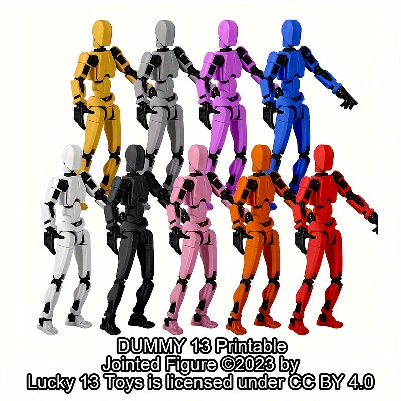 Robot Actiefiguur Set | 13 Scharnieren 3D-geprinte Pop Articuleerbaar Verzamelbaar Speelgoed voor Kinderen van 3-8 Jaar