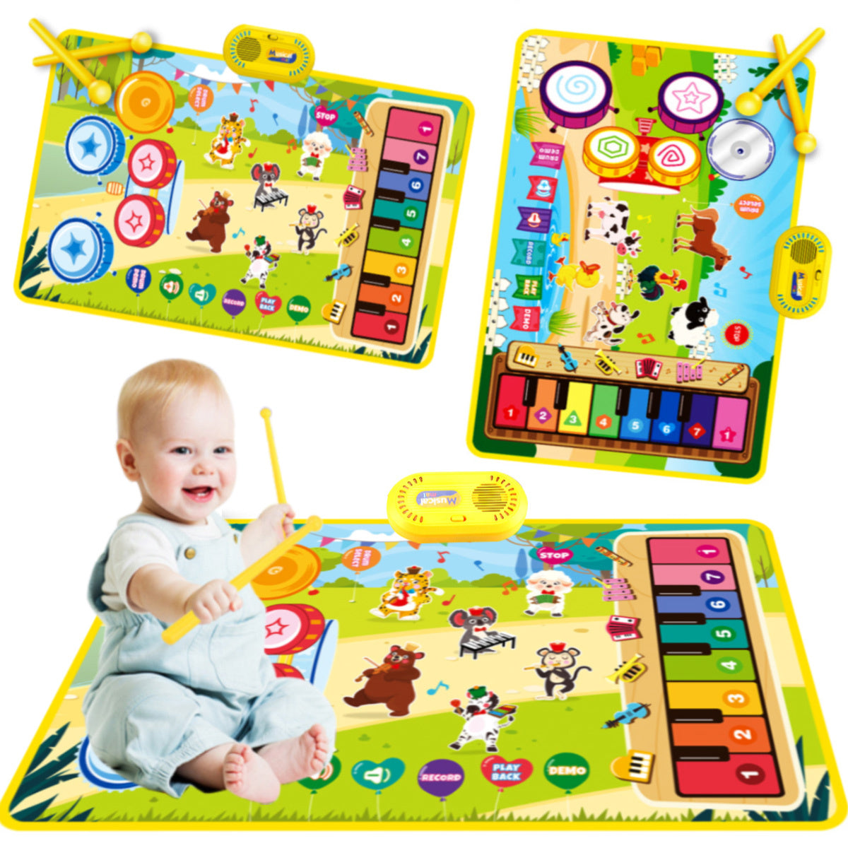 Interactieve Muzikale Pianomat voor Kinderen â Zachte Kleurrijke Keyboard Speelmat