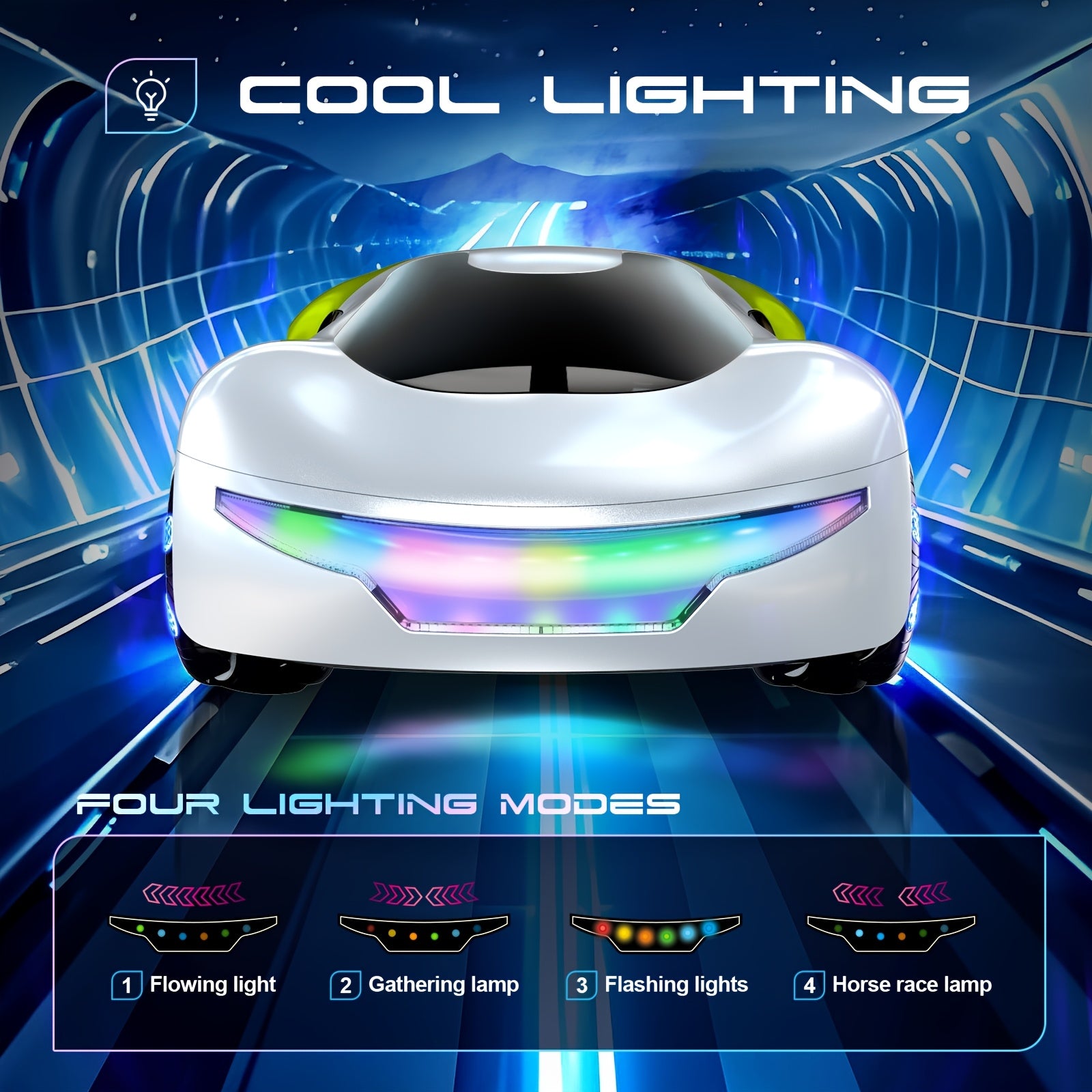 RC Drift Auto 2.4GHz | Gebarenbesturing, LED & Muziek