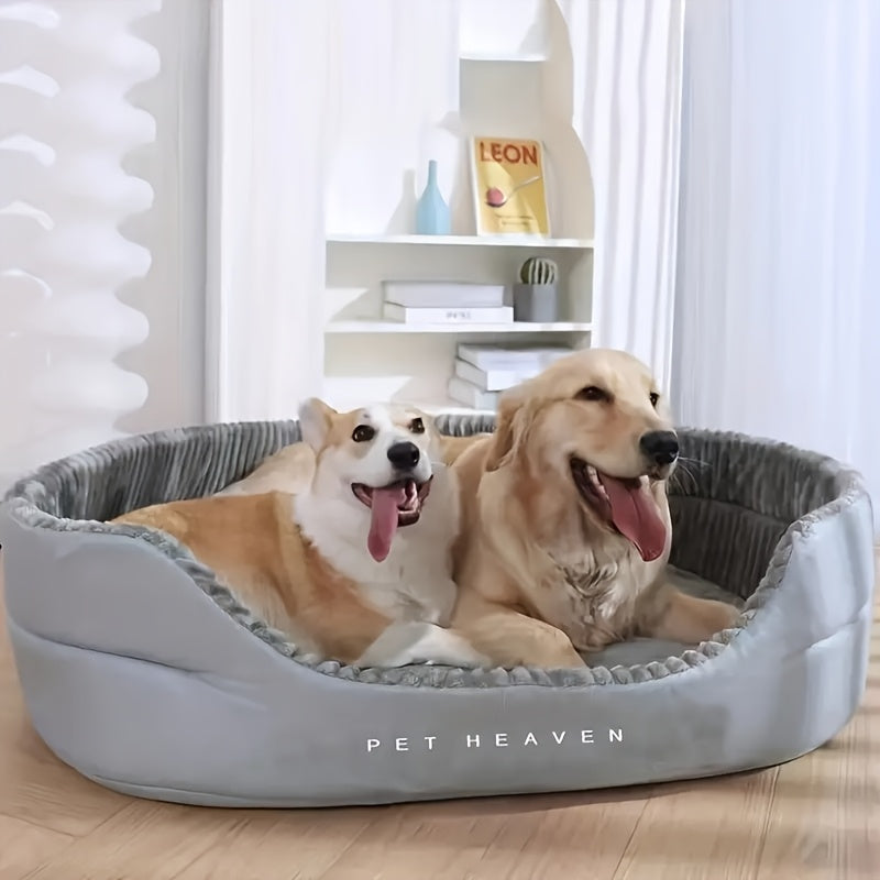 Luxe Pluche Hondenmand voor Extra Kleine Honden - Comfortabel en Wasbaar Hondenkussen van Polyester - Duurzame Grijze Mand voor Alle Seizoenen