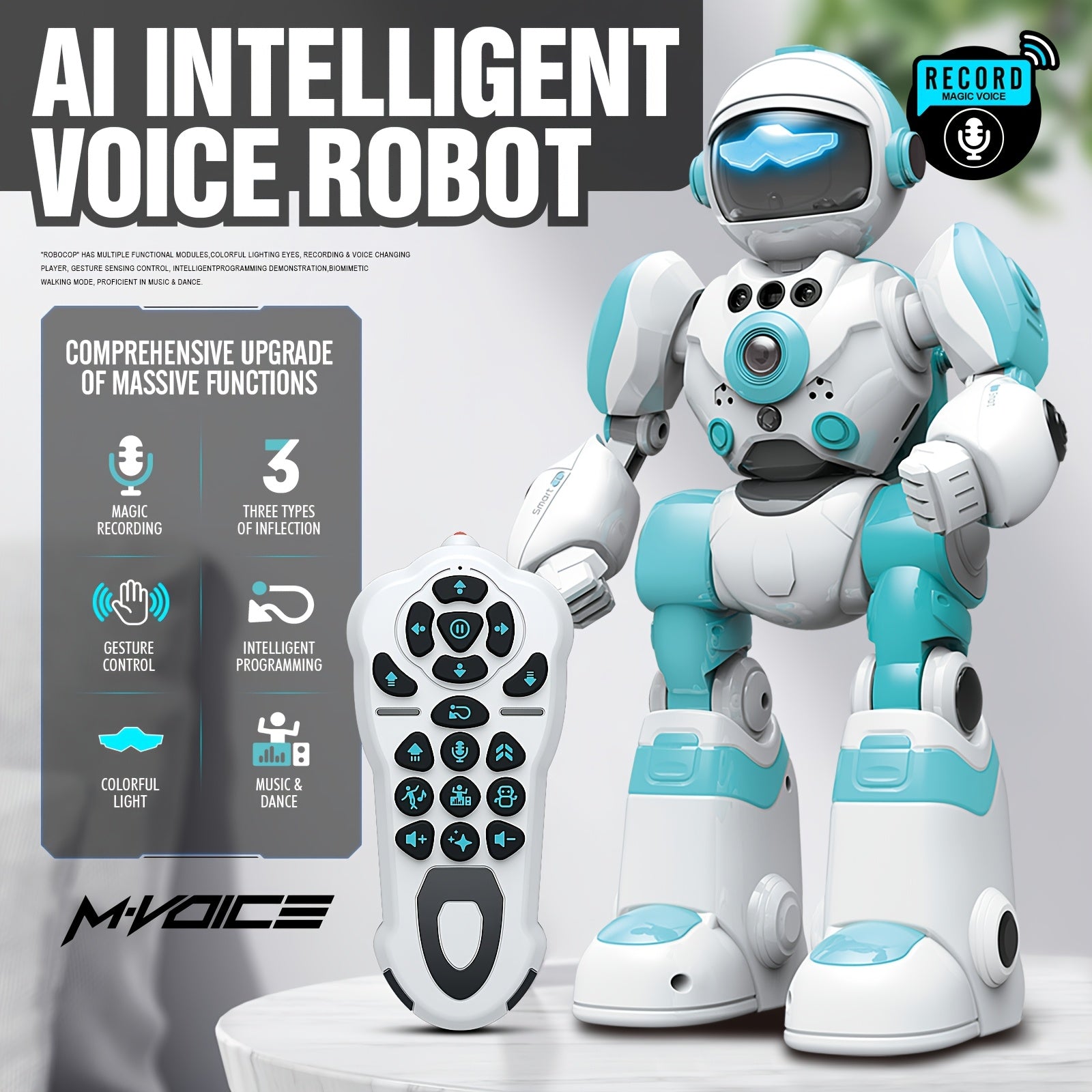 Oplaadbare RC Robot Hond – Met Muziek LED & Afstandsbediening Cadeau Voor Kinderen