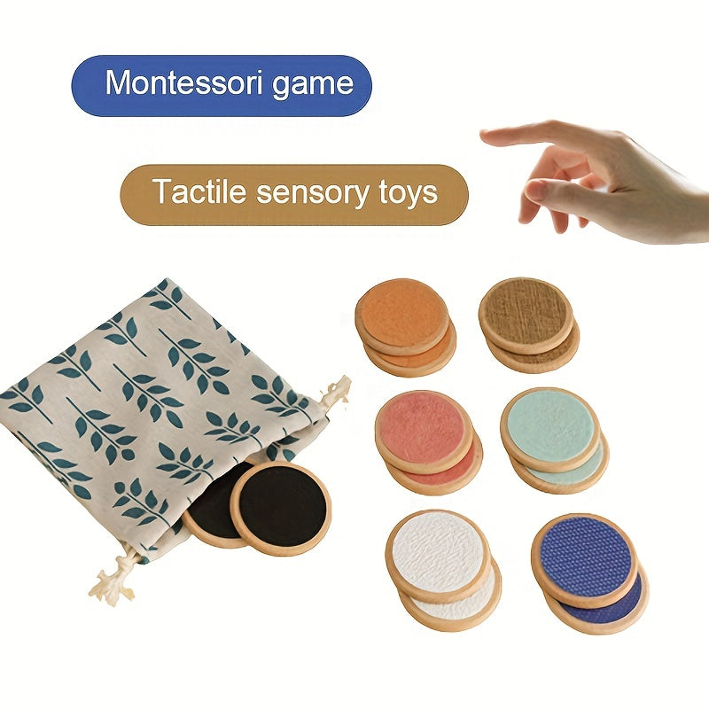 Montessori Tactiel Matchingspel | Kleurherkenning en Geheugentraining Sensorisch Speelgoed voor Vroege Ontwikkeling van Peuters en Kinderen