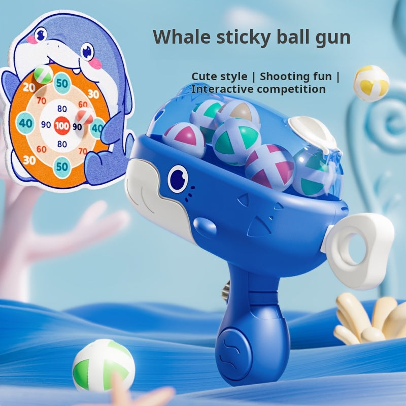 Walvis Plakbal Schietspel Set | Interactieve Gooi Ballen met Walvisdoelwit, Voor Binnen- en Buitenactiviteiten, Perfect Cadeau voor Verjaardag of Kerst