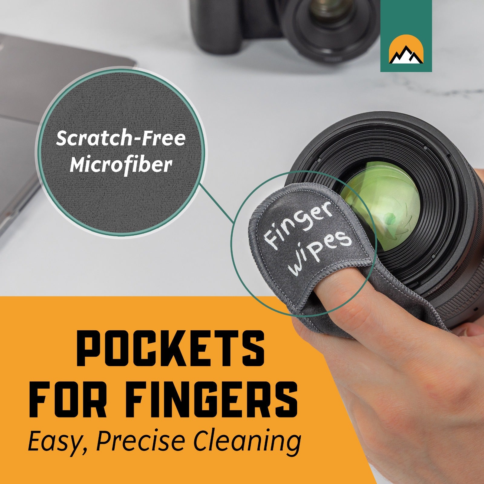 Set de 6 Chiffons de Nettoyage Réutilisables en Microfibre pour Lunettes - Nettoyeur d'Objectifs et Écrans