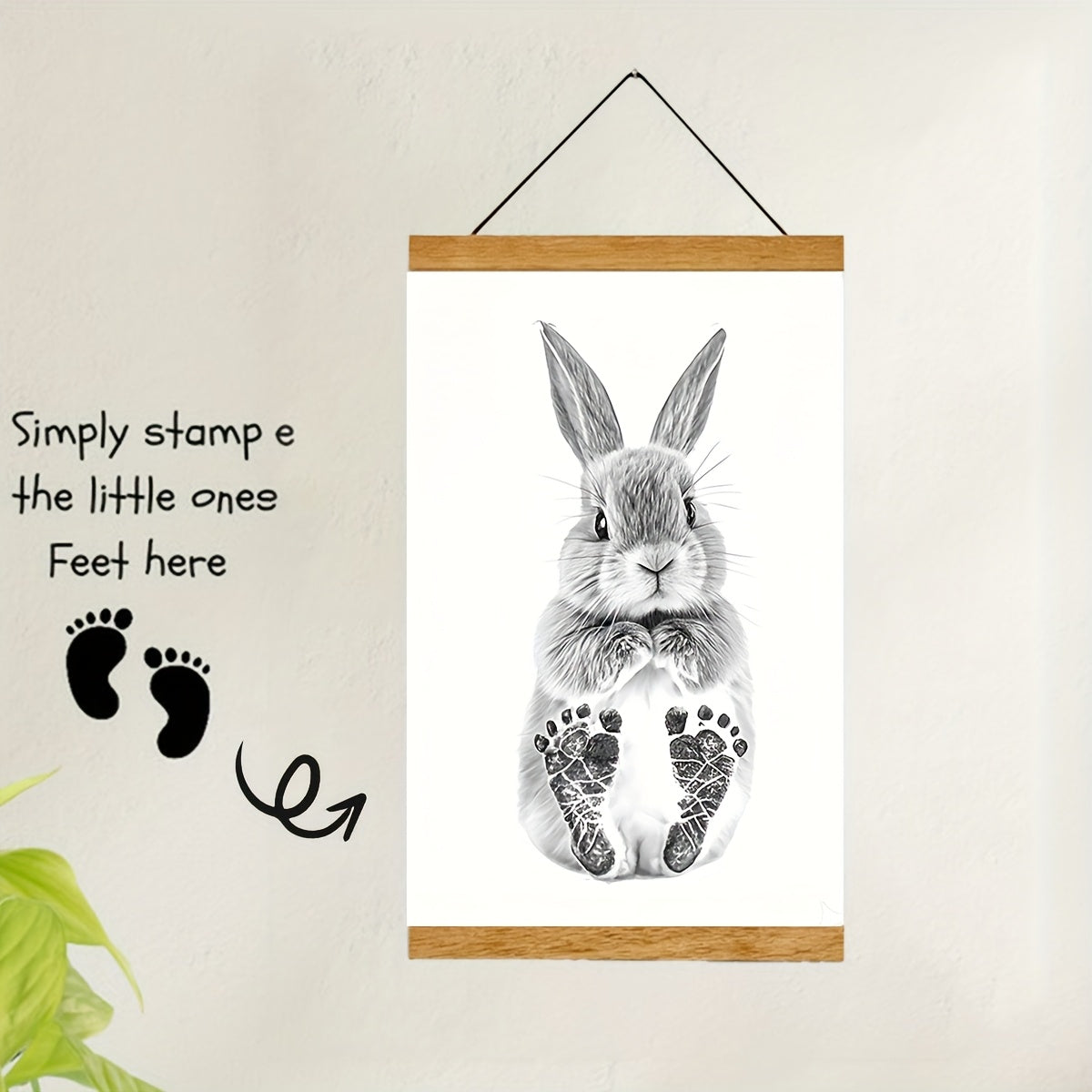 1 Set Voetafdruk Herinneringskit | DIY Baby Hand- en Voetafdruk met Fotolijst