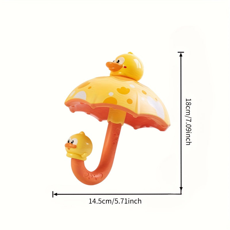 Dinosaurus Eend Badspeeltje voor Peuters vanaf 18 Maanden - Douche Speelgoed met Paraplu voor Baby, Jongens en Meisjes - Interactief Waterspeelgoed voor Kinderen