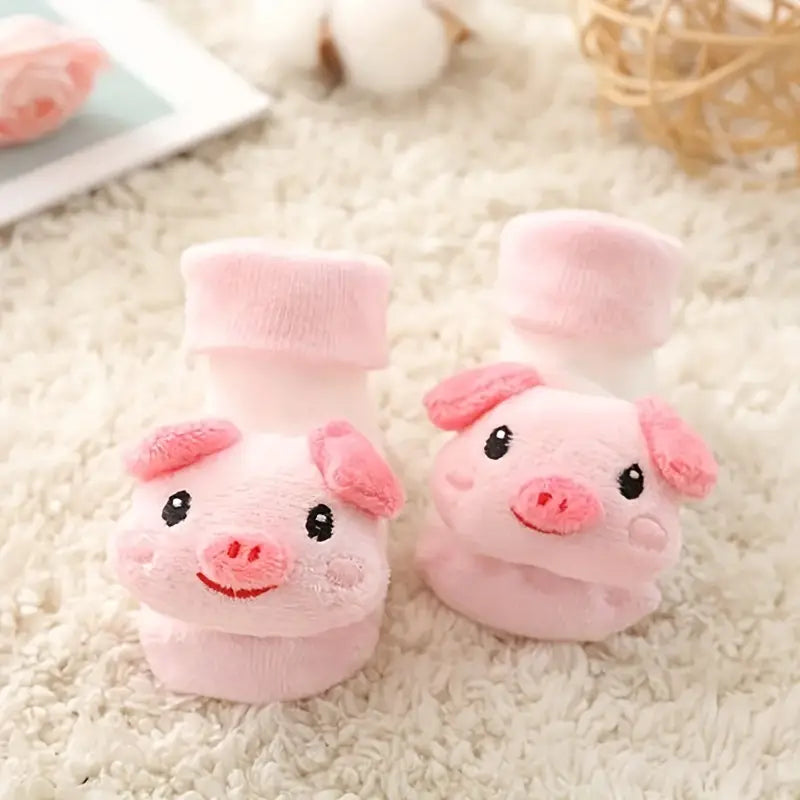 Dieren Sokken & Schoenen met Anti slip l Kinderkleding voor Baby & Peuter