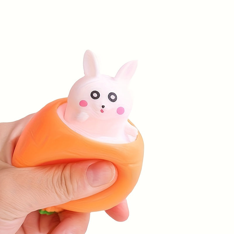 Wortel Cup Knijp Konijn | Anti-Stress Speelgoed | Paas- & Valentijnscadeau
