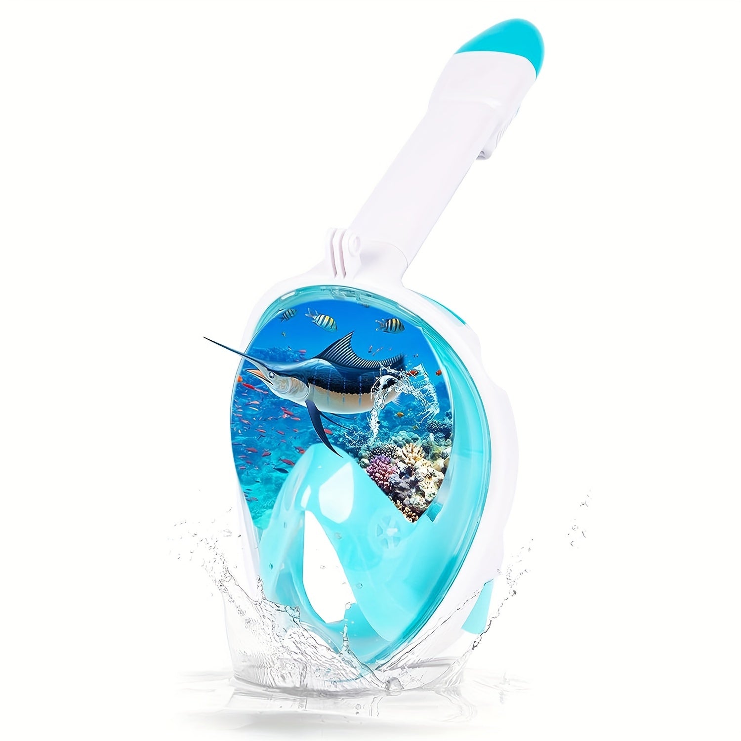 Volledige Gezichts Snorkelmasker – Panoramisch Zicht, Anti-Fog & Camera Bevestiging | Voor Alle Zwemmers