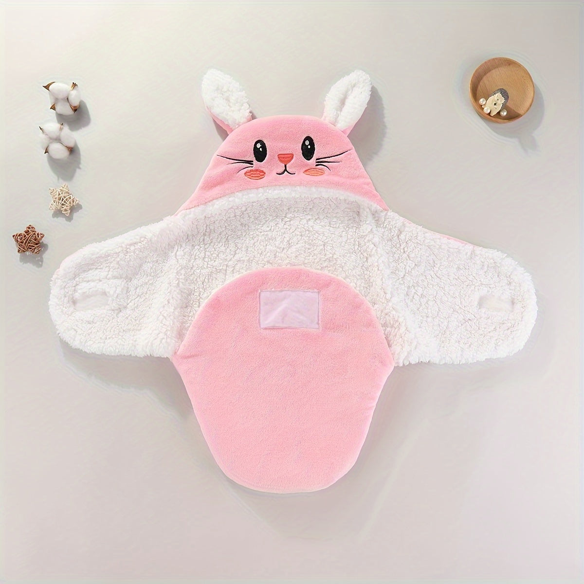 Warme Inbakerdoek en Slaapzak voor Pasgeboren Baby's - Zachte Flanellen Wikkeldeken voor Jongens en Meisjes - Ideaal als Kraamcadeau voor de Winter