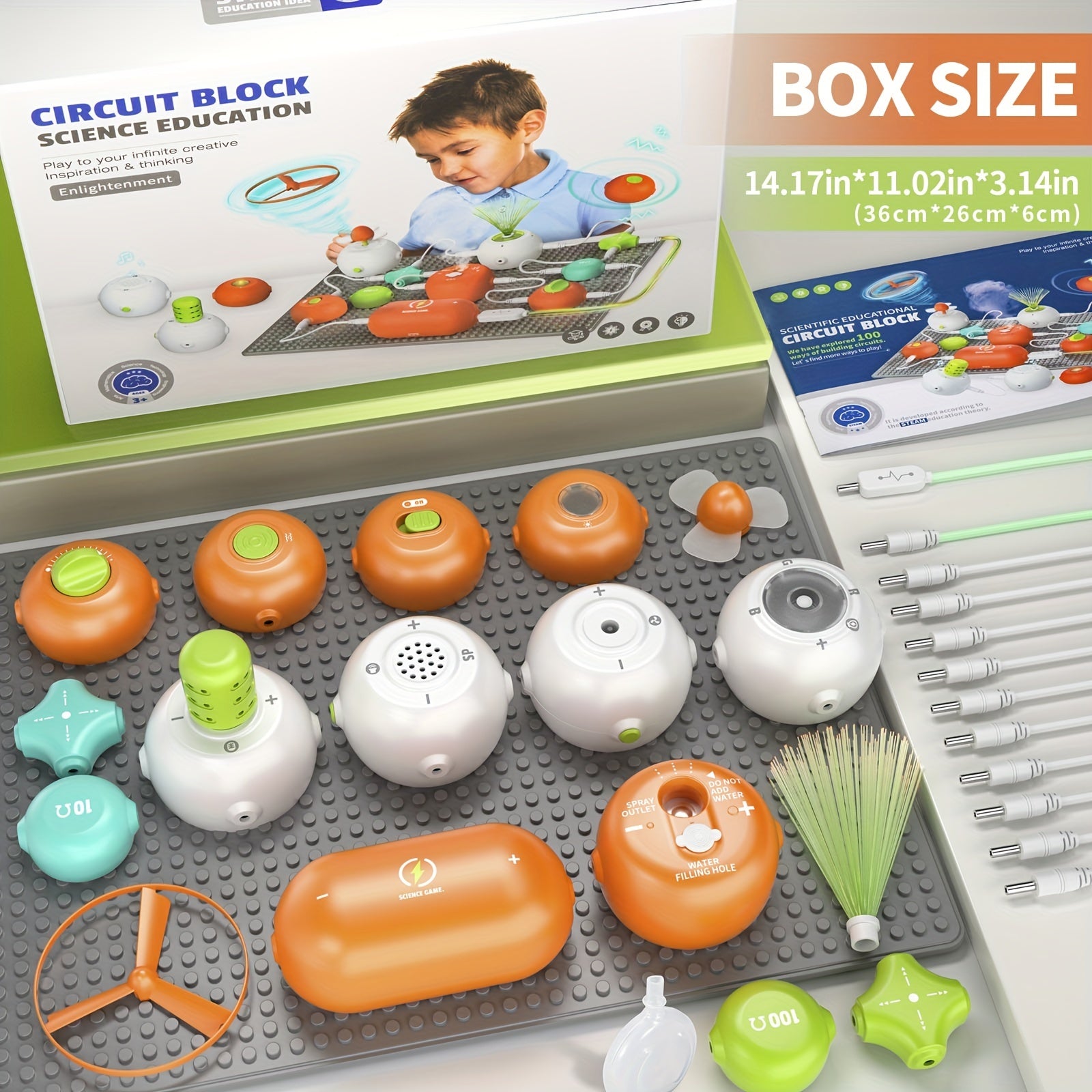 Circuit Blokken Wetenschapsspeelgoed - Elektronische Circuit Educatief Speelgoed, STEM Leren Speelgoed voor Jongens & Meisjes 6+ Jaar, Ontwikkelt STEM Vaardigheden - Perfect Cadeau voor Kinderen