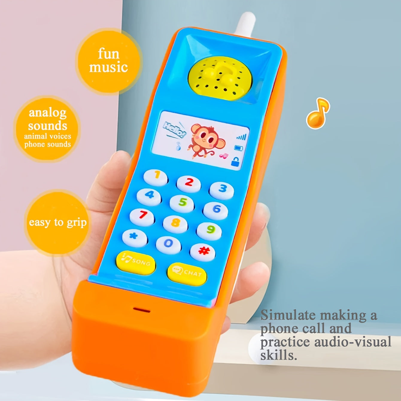 Educatief mobiel speelgoed - muziekspel met knoppen voor kinderen