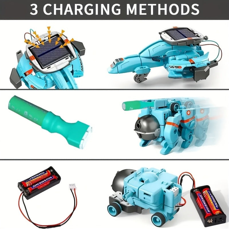 STEM Solar Robot 6-in-1 bouwset - Educatief speelgoed, perfect als verjaardagscadeau voor kinderen.