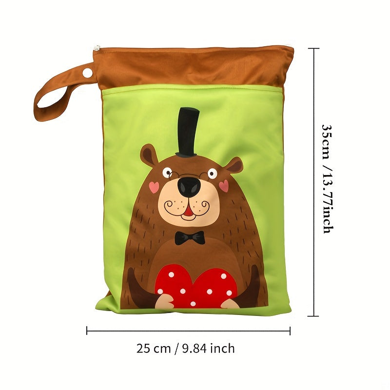 Wasbare Waterdichte Opbergtas – Dubbele Rits | Voor Nat Wasgoed, Luiers, Make-up & Strandspullen