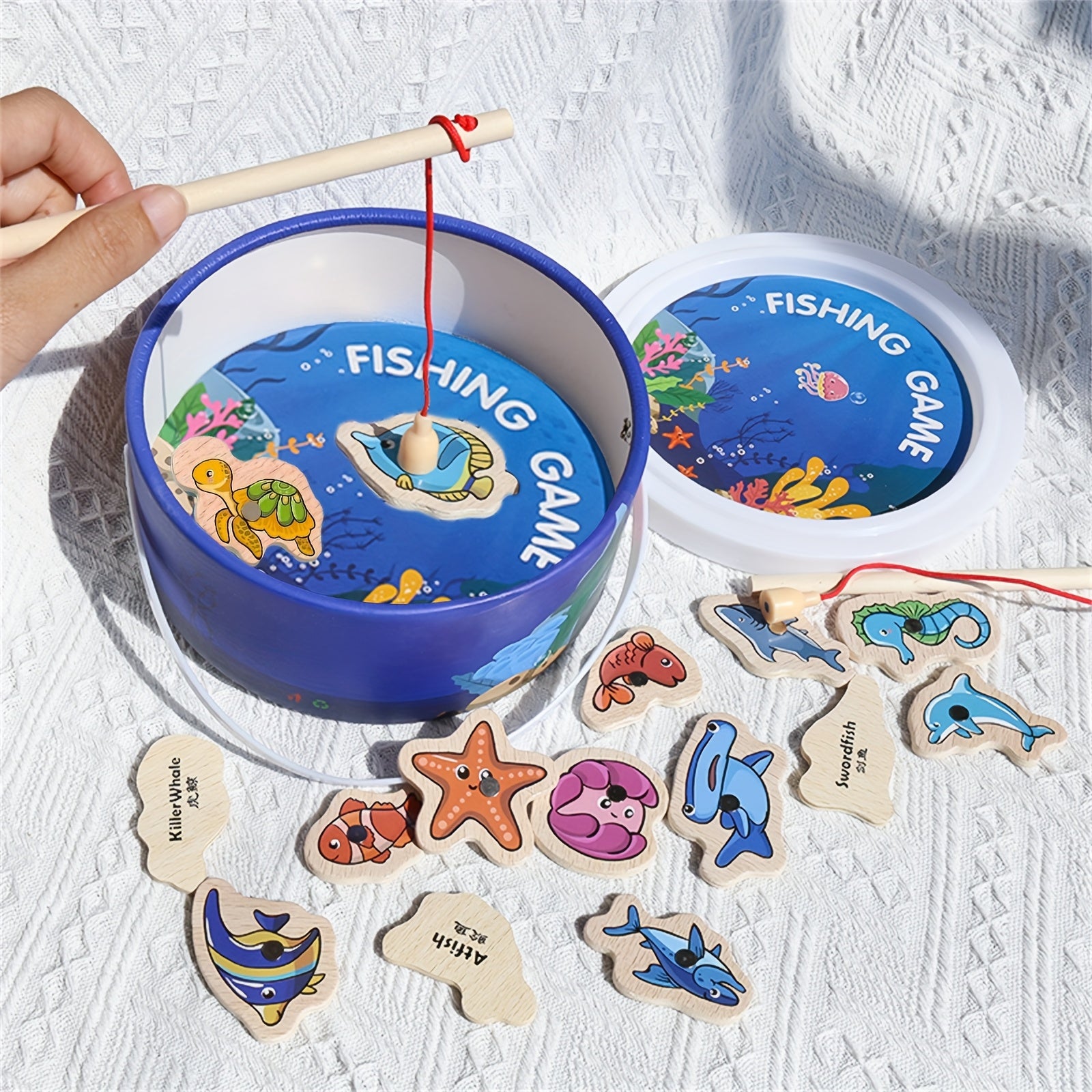 Magnetisch Houten Visspel | Kleurrijk Educatief Spel voor Kinderen