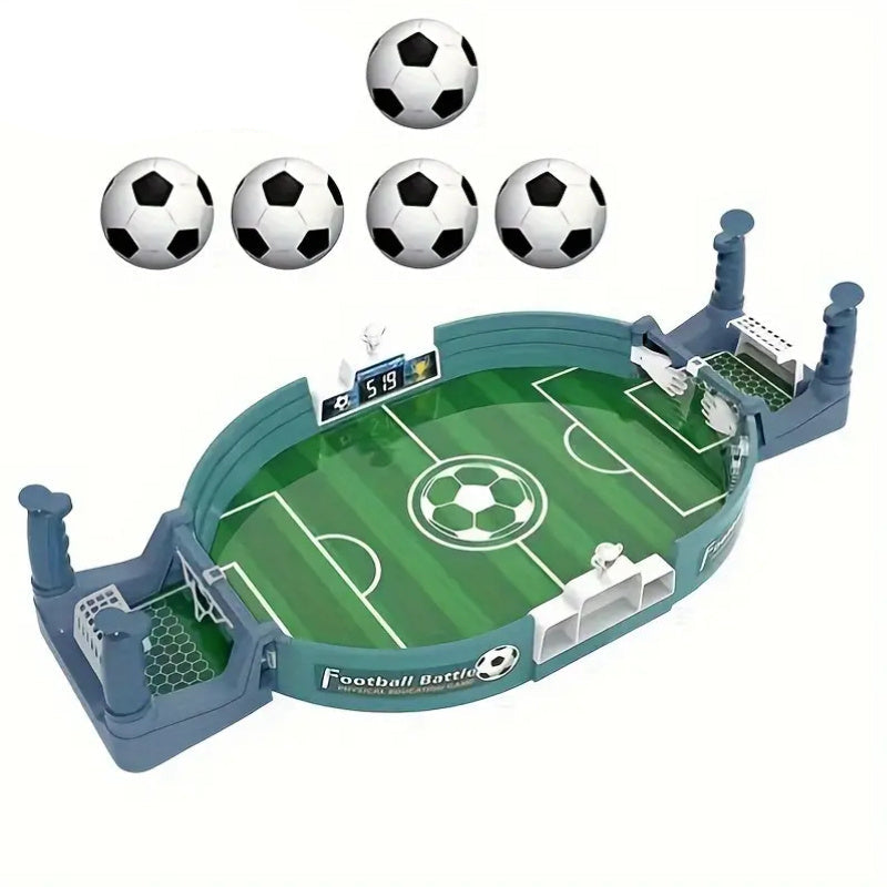 Interactief Tafelvoetbalspel voor Gezinnen | Dubbele Speler, Leuk & Educatief Sportbordspel met 5/10 Ballen | Perfect voor Kerst, Halloween, Thanksgiving Geschenken