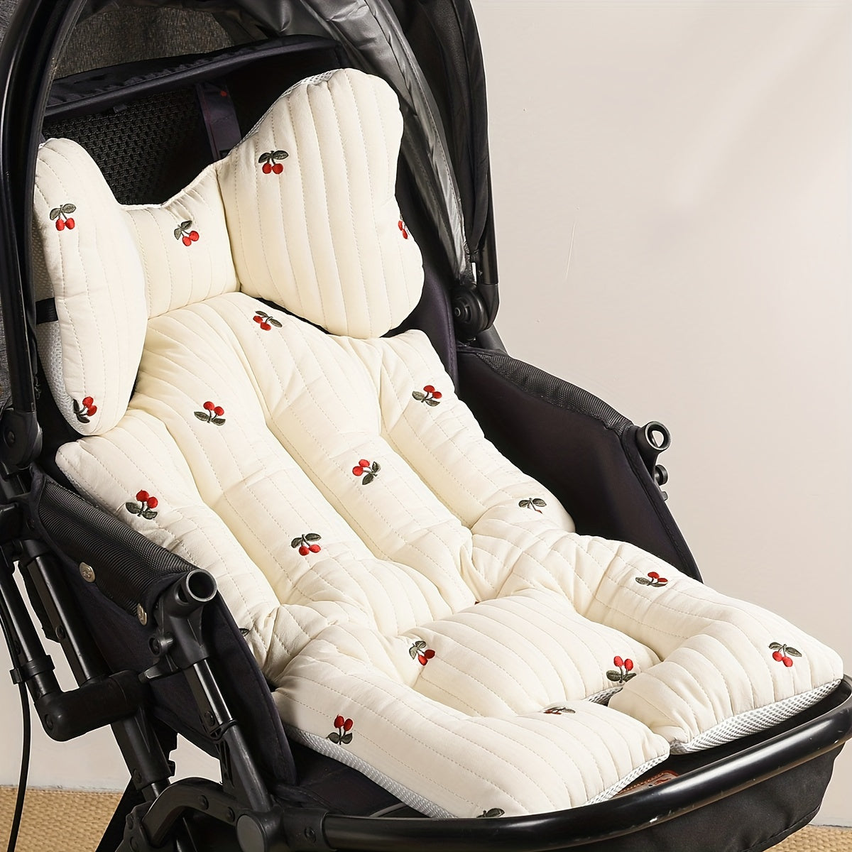 Cushy Ride | Ultra-Zacht Dik Kinderwagen Zitkussen | Geschikt Voor Alle Seizoenen | Polyester Materiaal