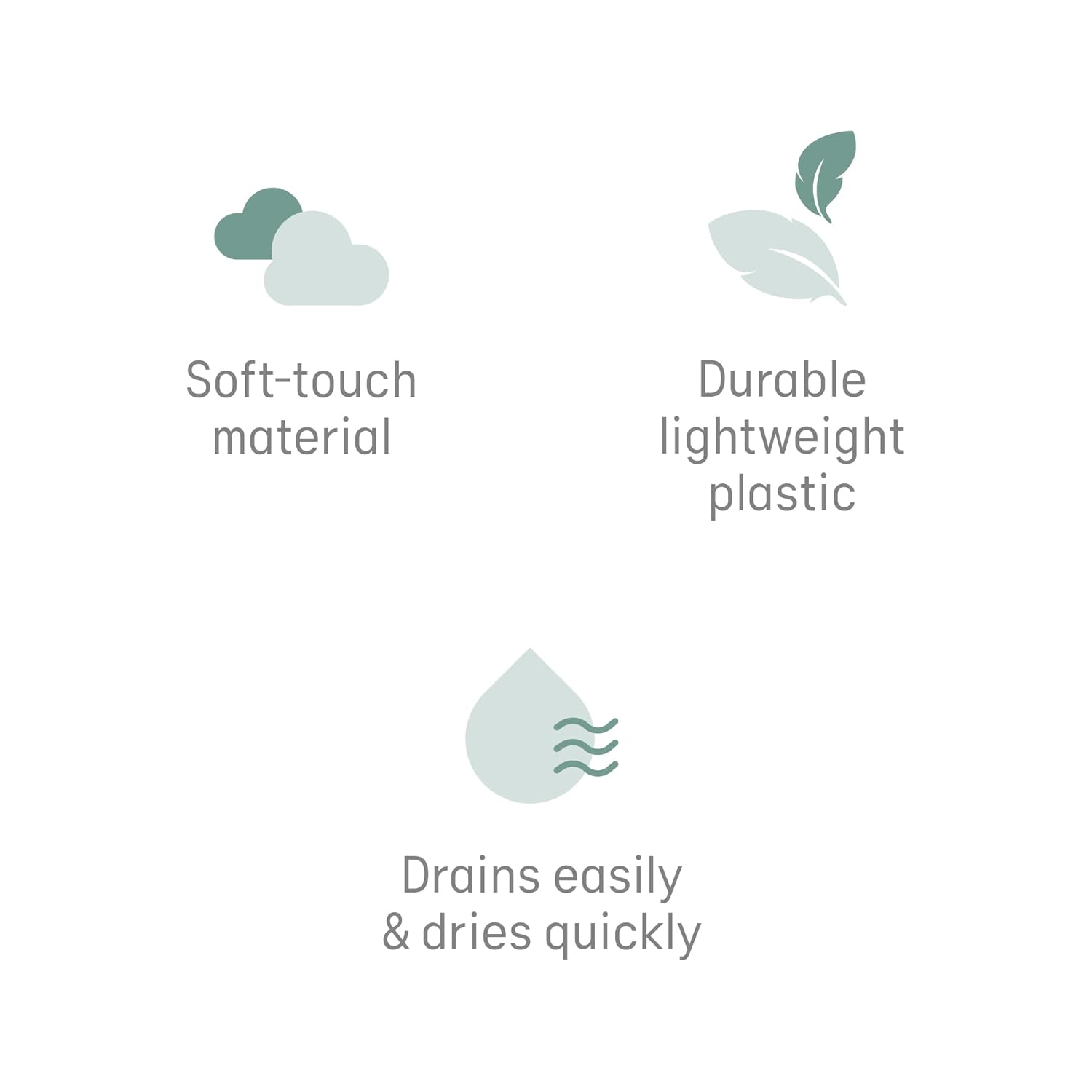 Baby Badsteun (Grijs) – Voor Baby’s tot 6 Maanden