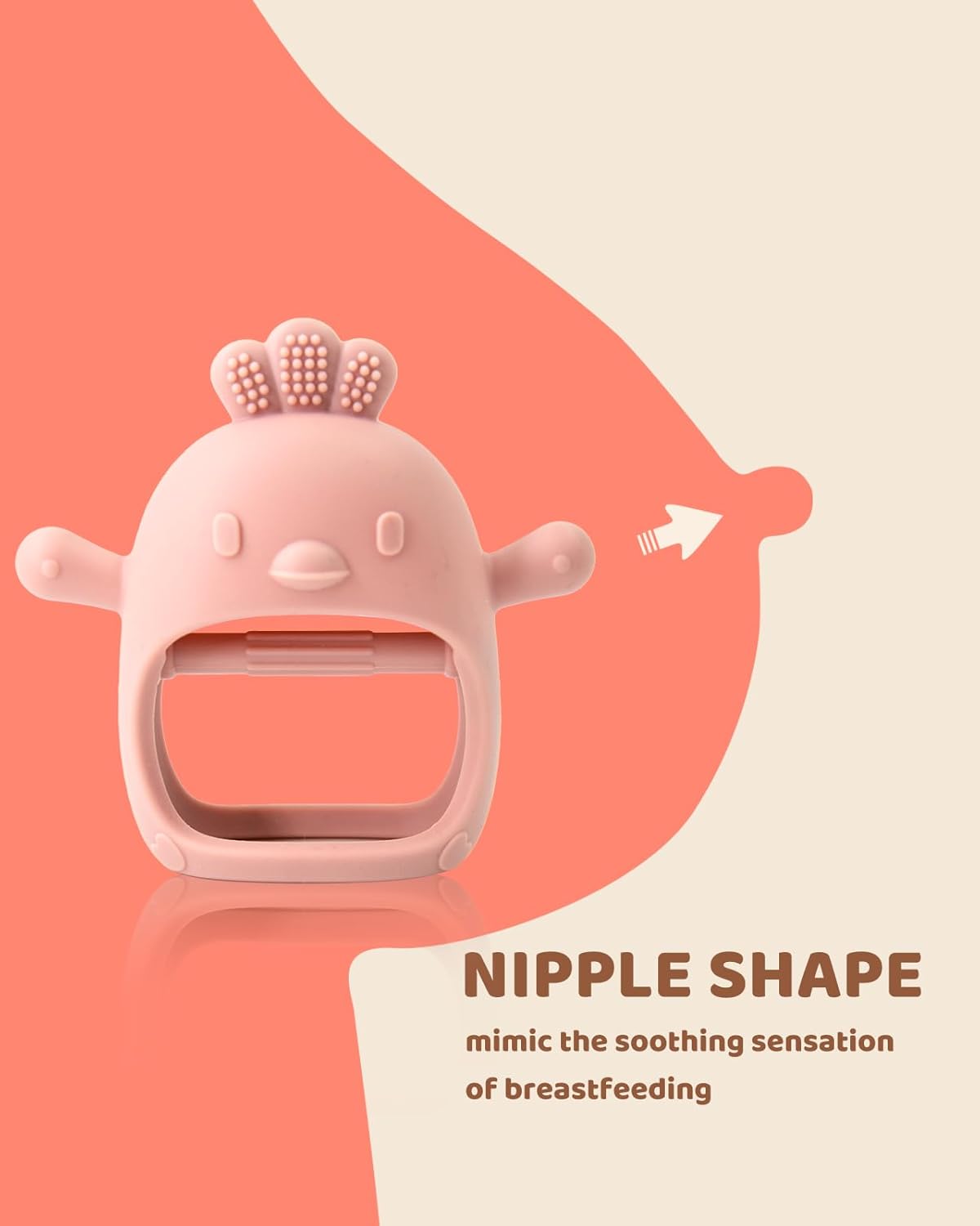2 Packs Baby Bijtspeelgoed | BPA Vrij Siliconen Bijtspeelgoed voor Baby's 0 tot 12 Maanden