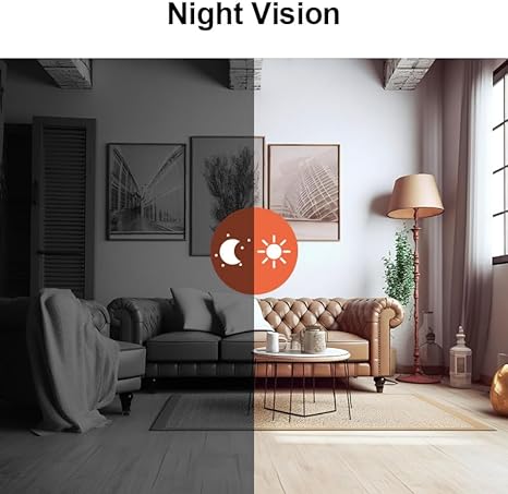 Mini draadloze WiFi beveiligingscamera 1080P l Binnen- en buitenshuis l Slimme controle met de app l iPhone & Android
