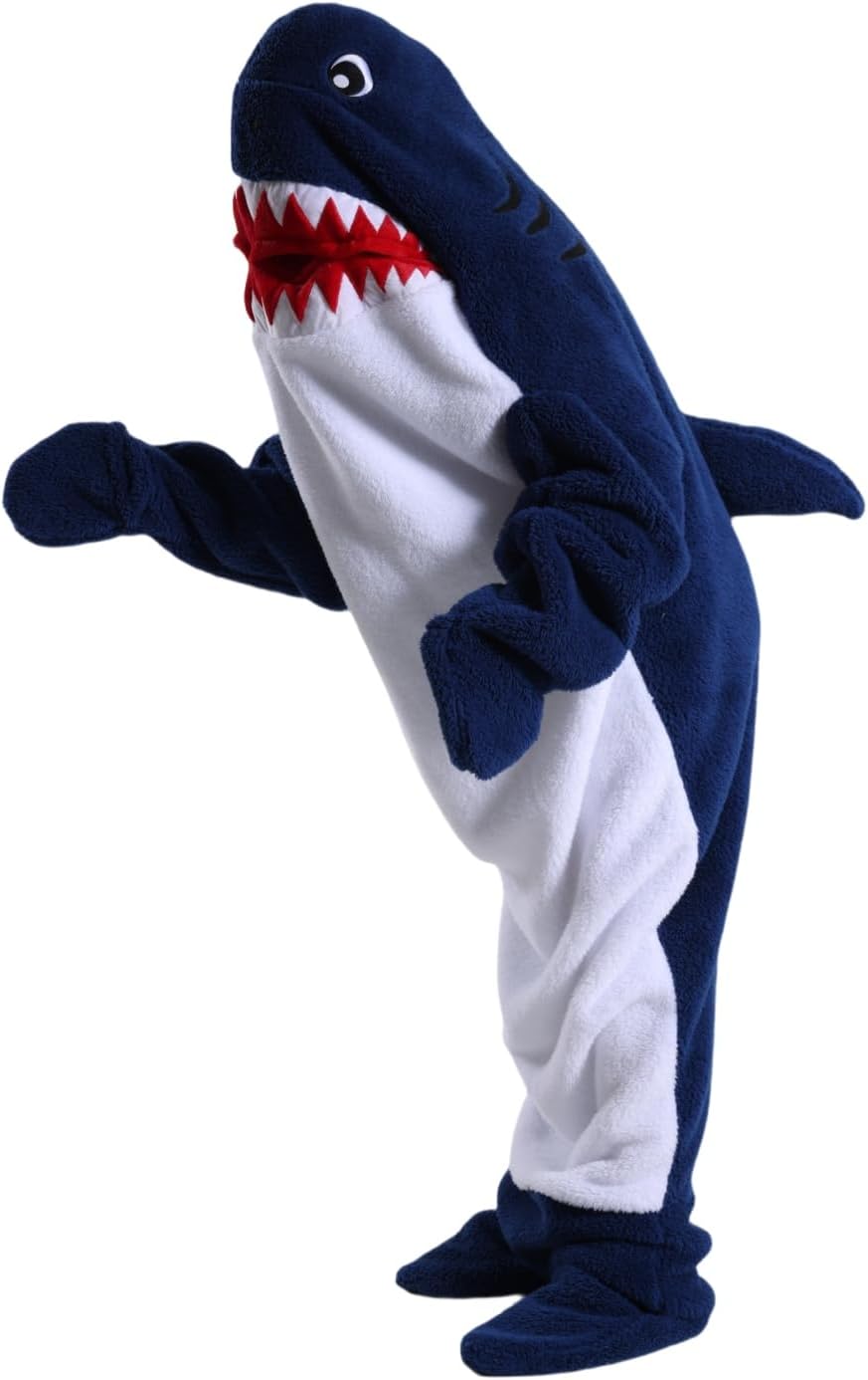 Haai hoodie volwassenen & kinderen | Cosplay kostuum & warme deken