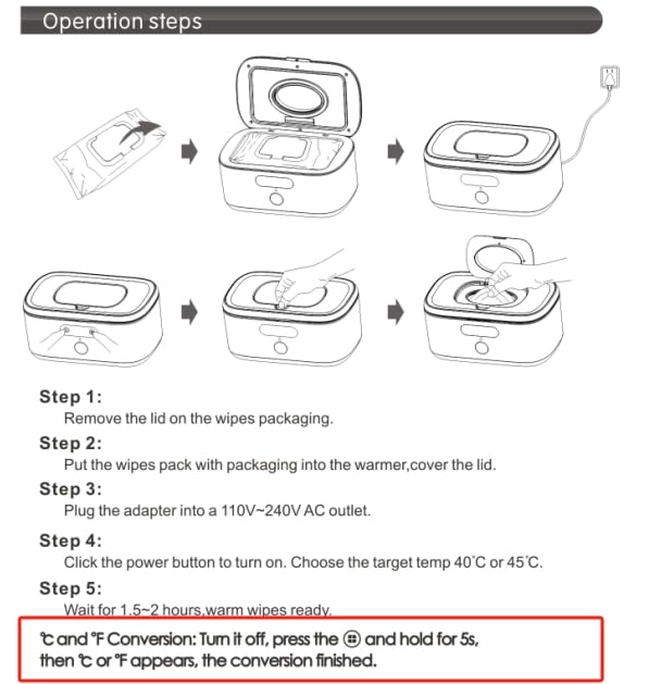 Billendoekjesverwarmer auto & thuis | dispenser met nachtlamp & temperatuurdisplay