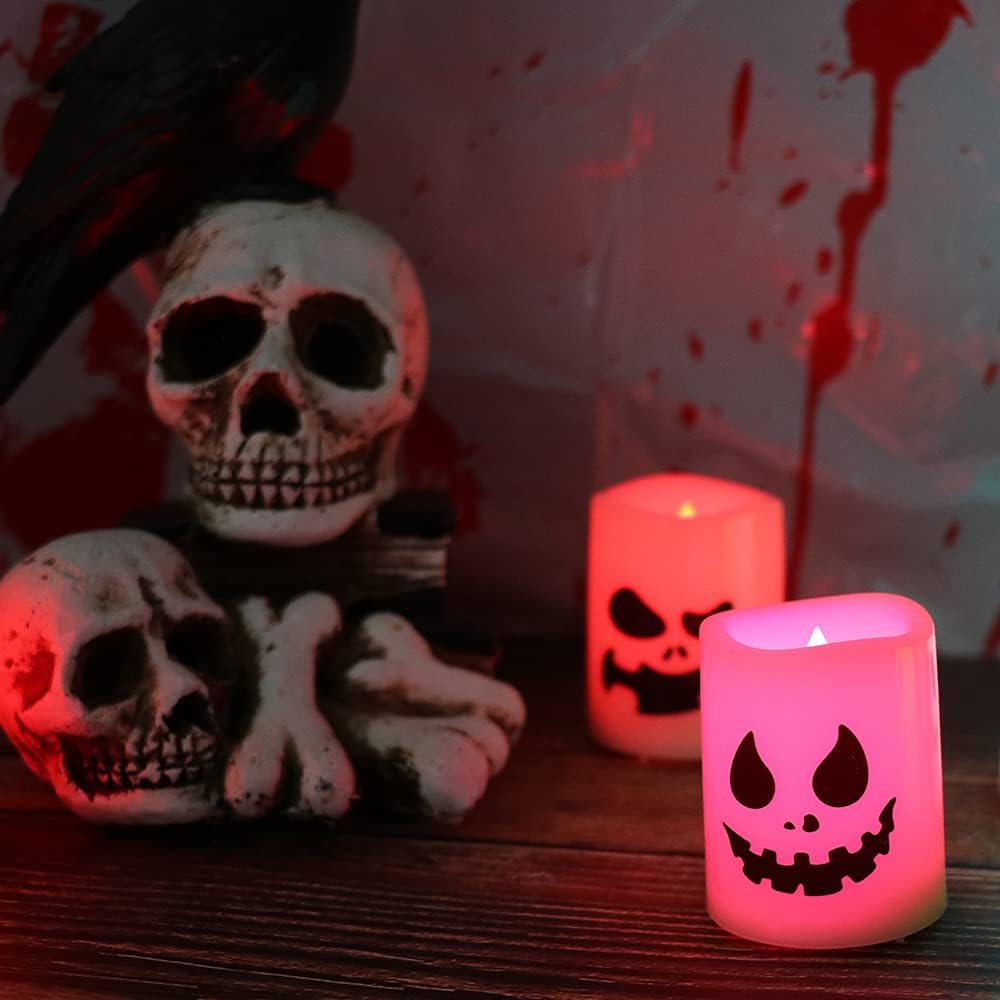6 stuks LED kaarsen met afstandsbediening | Halloween decoratie zonder vlam