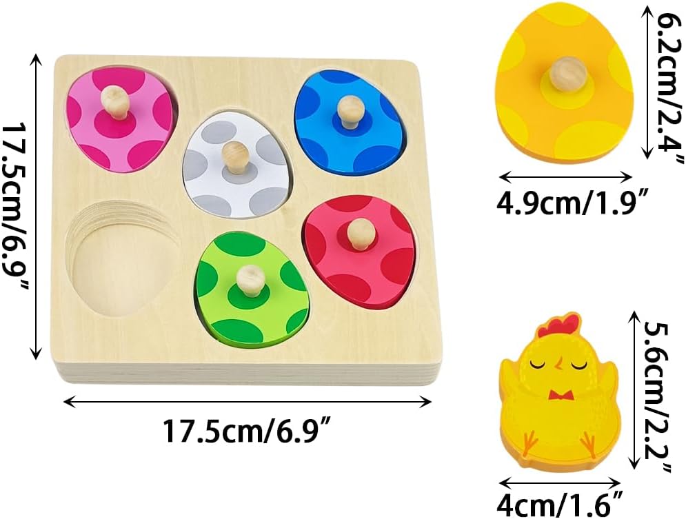 Montessori houten puzzel | Leer en speel met pompoenen