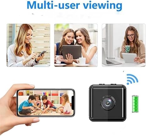 Mini draadloze WiFi beveiligingscamera 1080P l Binnen- en buitenshuis l Slimme controle met de app l iPhone & Android