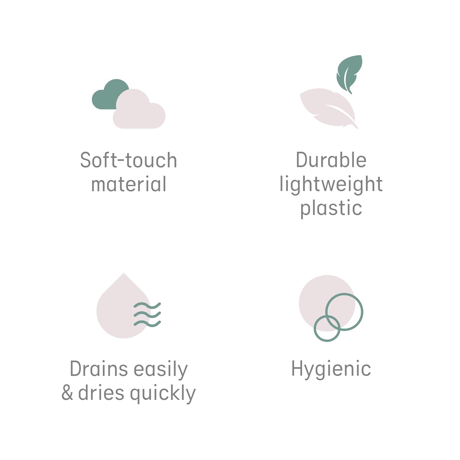 Baby Badsteun (Grijs) – Voor Baby’s tot 6 Maanden