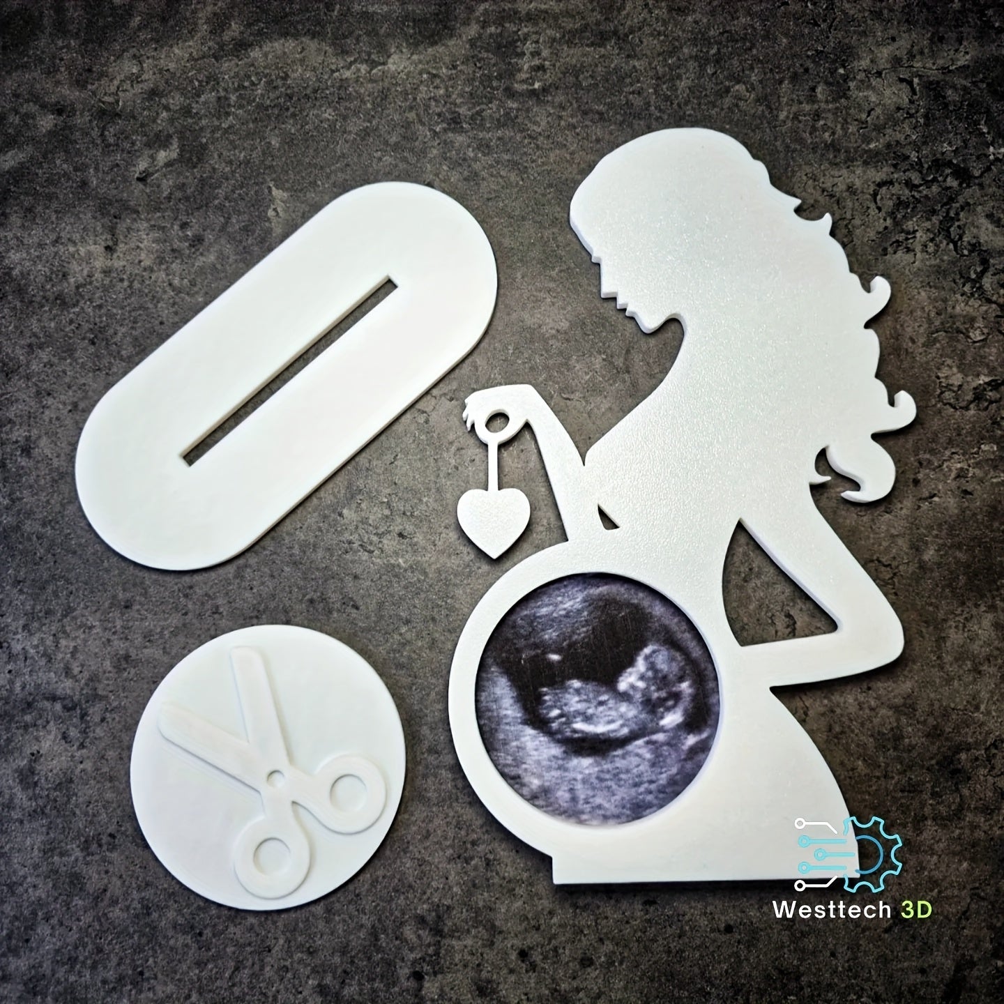 Echografie fotolijst boho stijl | Zwangerschap souvenir