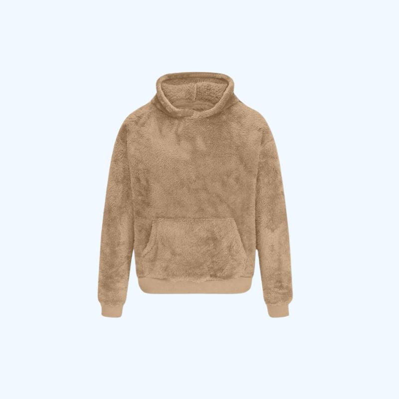 Oversized Fluffy Hoodie | Fleece Lange Mouwen Losse Sweatshirts Streetwear Voor Mannen