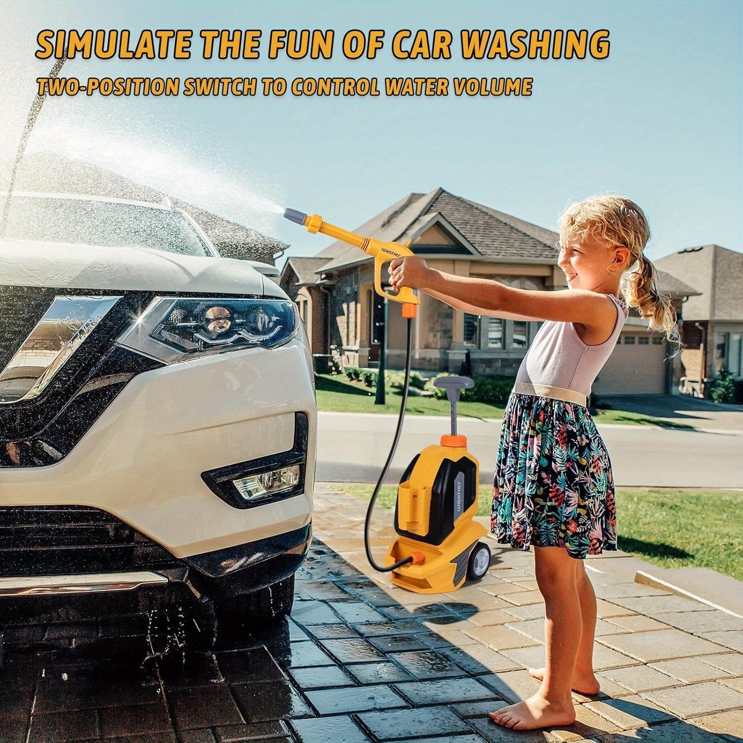 Kinderen Autowas Speelgoed | Met Spuit, Spons & Handdoek