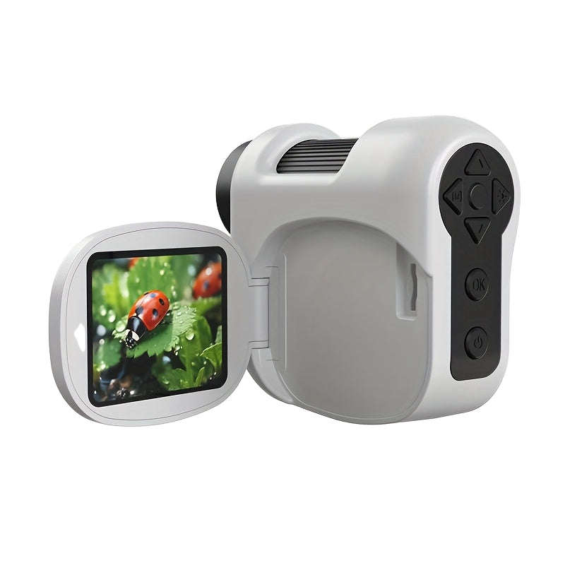 Draagbare Digitale Microscoop | 100-1600X Zoom | 2â Scherm | LED Verlichting | Foto & Video Functie | Oplaadbaar