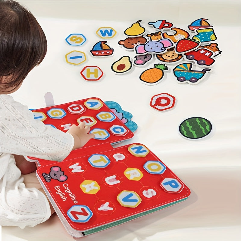 Interactief stickerboek baby | Educatief herbruikbaar speelboek