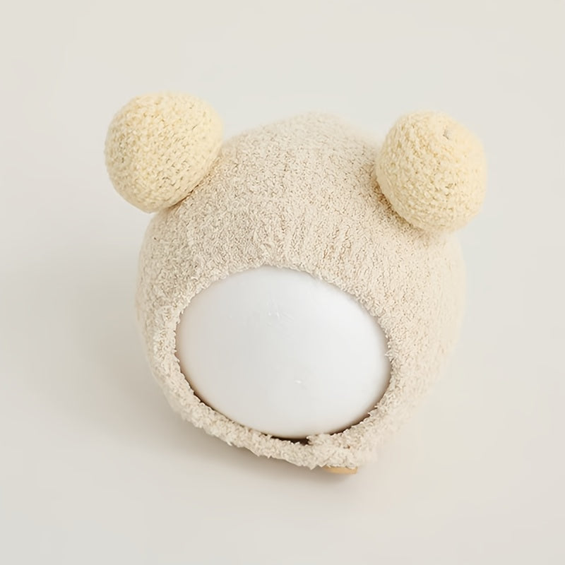 Oorbescherming Muts voor Jongens en Meisjes | Gebreide Pluchen Muts Geschikt voor Dagelijks Gebruik en Buiten Spelen voor Baby’s 3-12 Maanden Oud