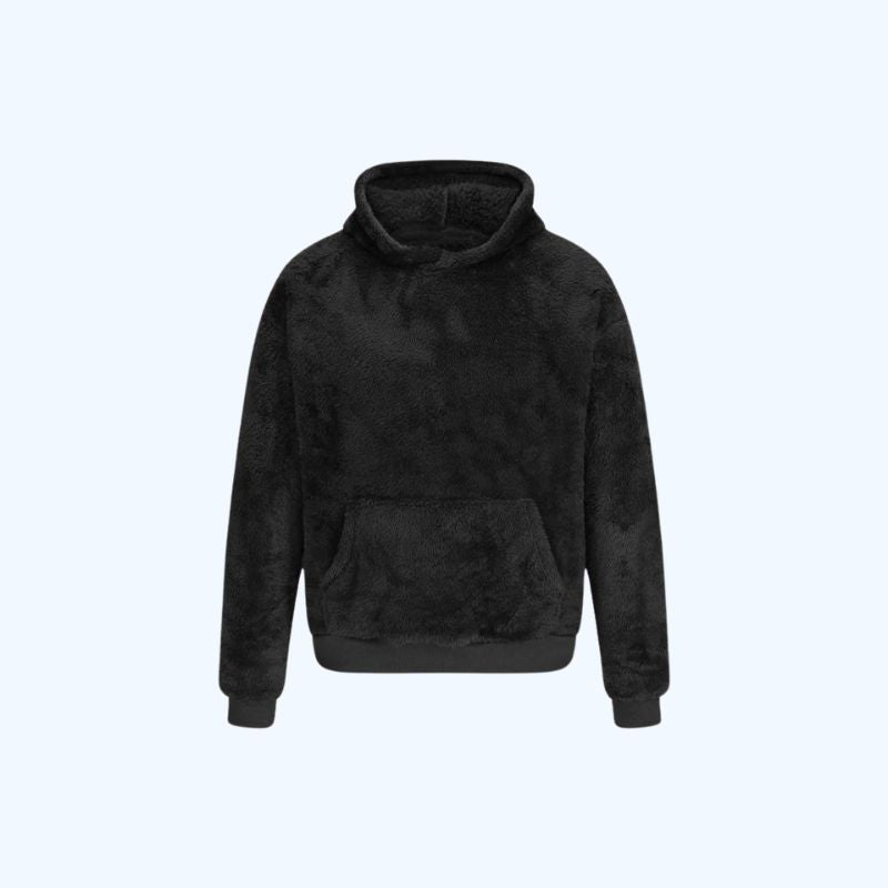 Oversized Fluffy Hoodie | Fleece Lange Mouwen Losse Sweatshirts Streetwear Voor Mannen