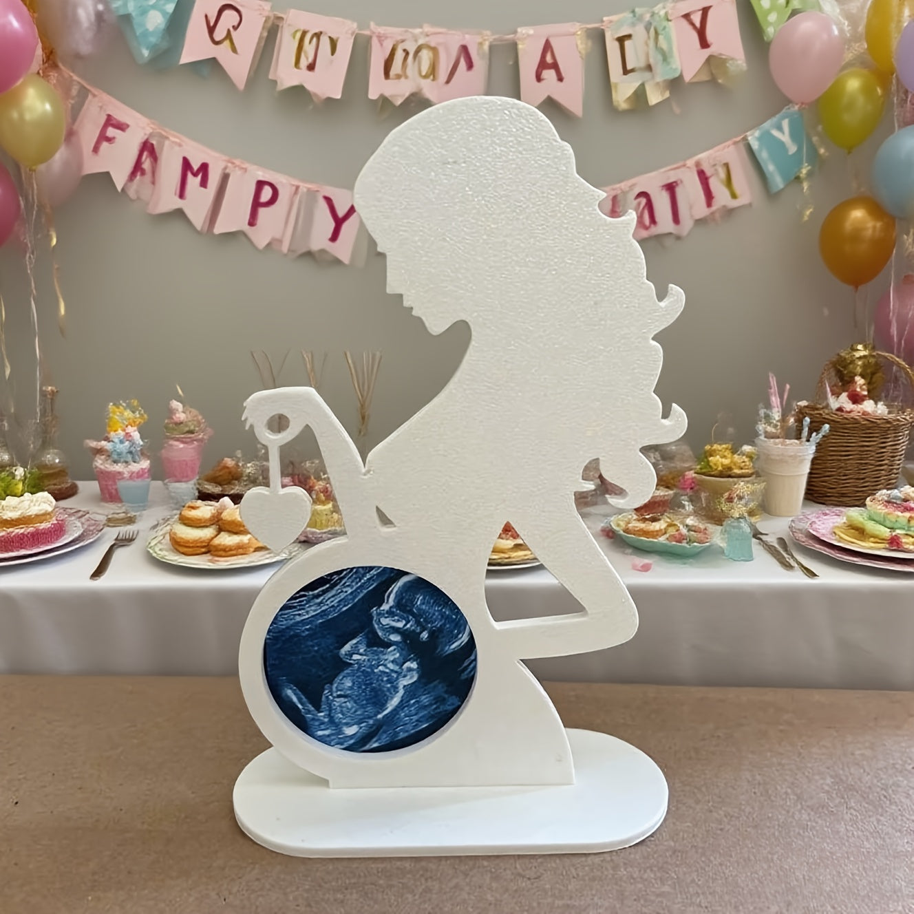 Echografie fotolijst boho stijl | Zwangerschap souvenir