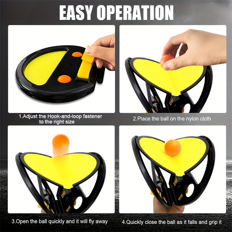 Vang-en-Gooi Spel Set | Leuk buitenspel met 6 stuks en 4 ballen