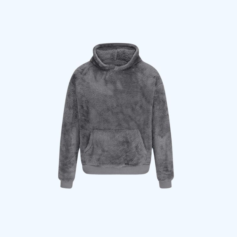 Oversized Fluffy Hoodie | Fleece Lange Mouwen Losse Sweatshirts Streetwear Voor Mannen