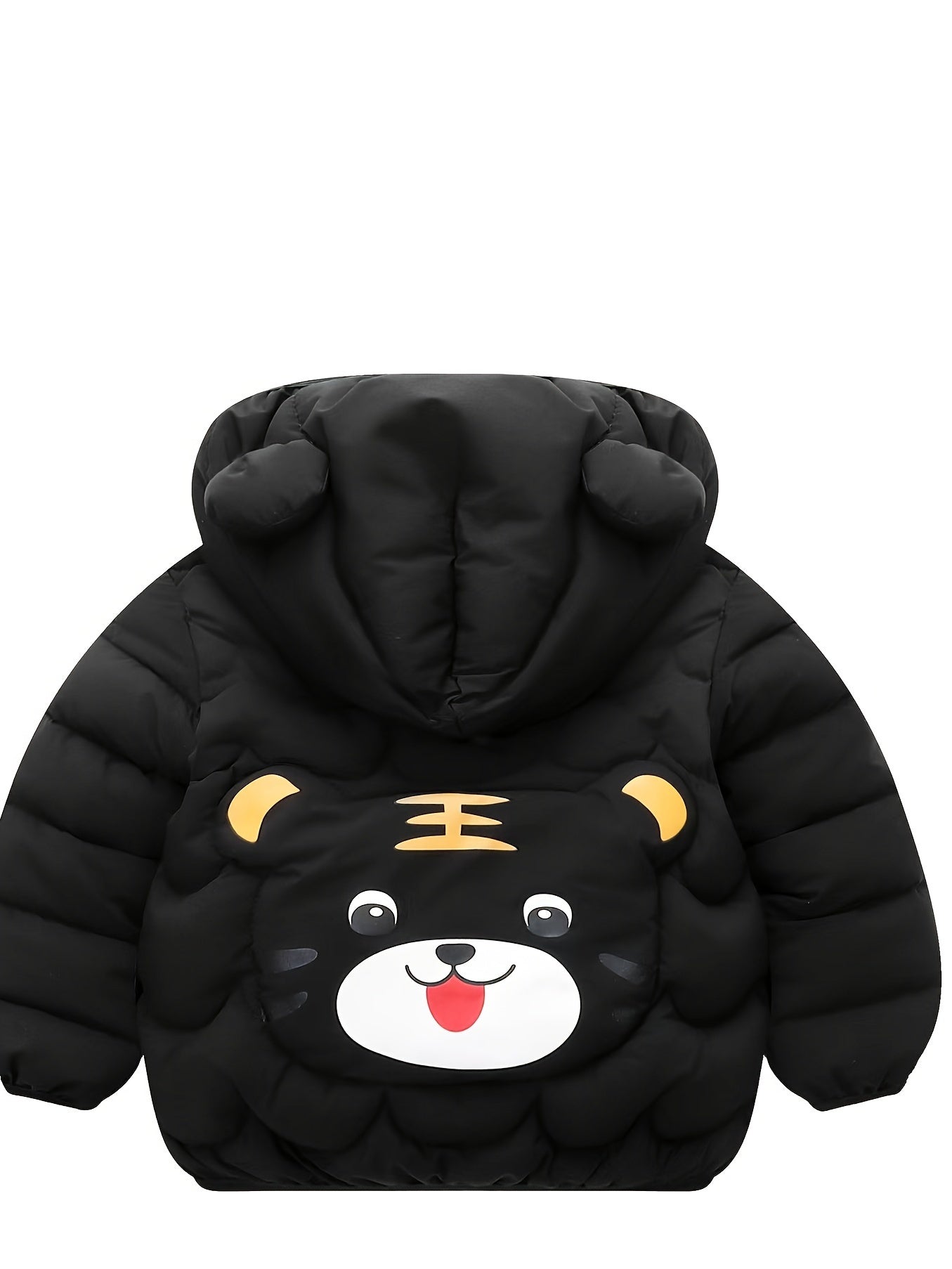 Warme Winterjas met Capuchon voor Baby en Peuter van 0-3 Jaar - Gevoerde Tijger Kinderjas met Rits voor Jongens en Meisjes - Schattige Herfst- en Winterkleding