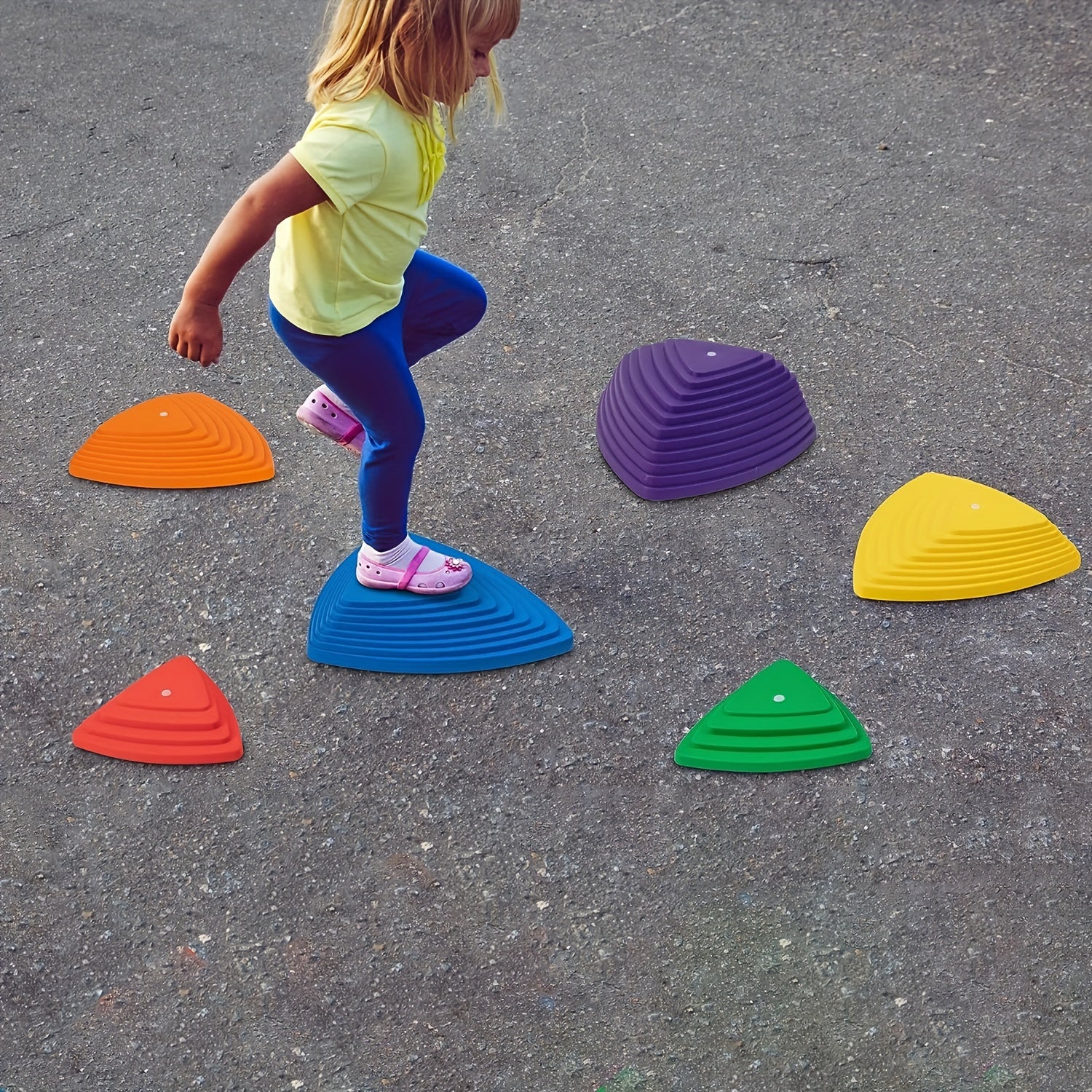 Rivierstenen Stapstenen Set voor Kinderen vanaf 3 Jaar - 6 Stuks Balans Parcours Speelgoed voor Jongens en Meisjes - Educatief Spel voor Binnen en Buiten