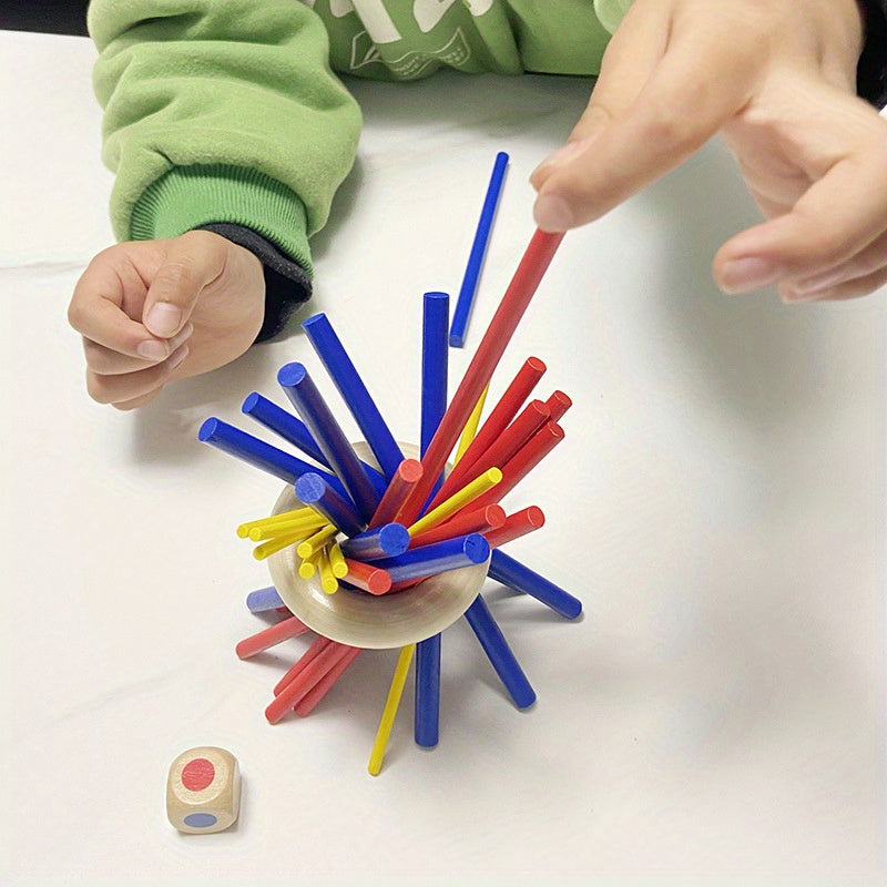 Houten Mikado Spel voor Kinderen | 27-Delige Familieset 3+