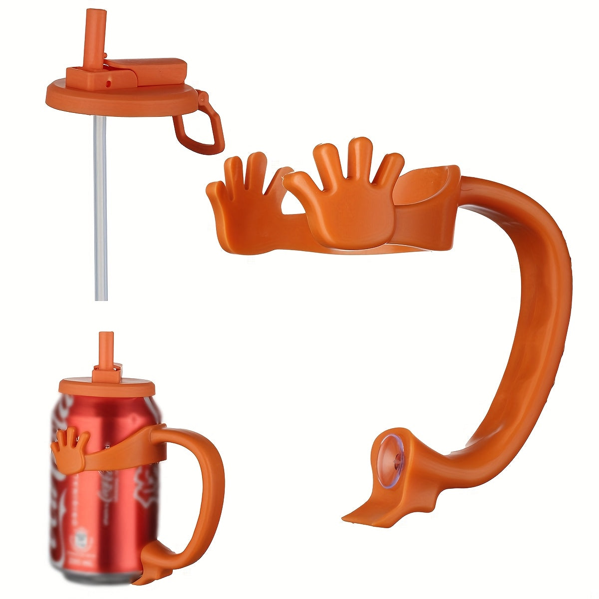 2 Stuks Blikjeshouder met Handvat voor Bier en Frisdrank - Stevige Drink Gadget voor Volwassenen, Mannen en Vrouwen - Ideaal voor Feestjes, BBQ en Camping