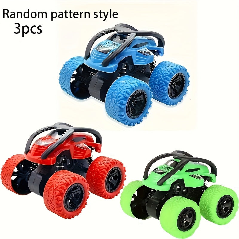 Monstertruck Speelgoedset (1/3 Stuks) | Lichtgevende Auto’s zonder Batterijen – Voor Jongens & Meisjes 3-6 Jaar – Ideaal als Cadeau