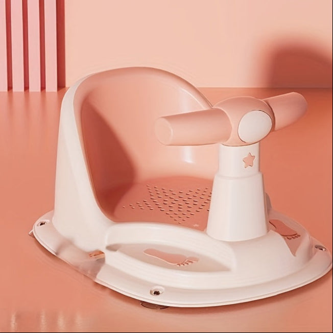 Baby Badstoel | Antislip Veiligheidsstoel met Zuignappen | Vierzijdige Bescherming | Badkameraccessoire | Perfect voor Feestdagen