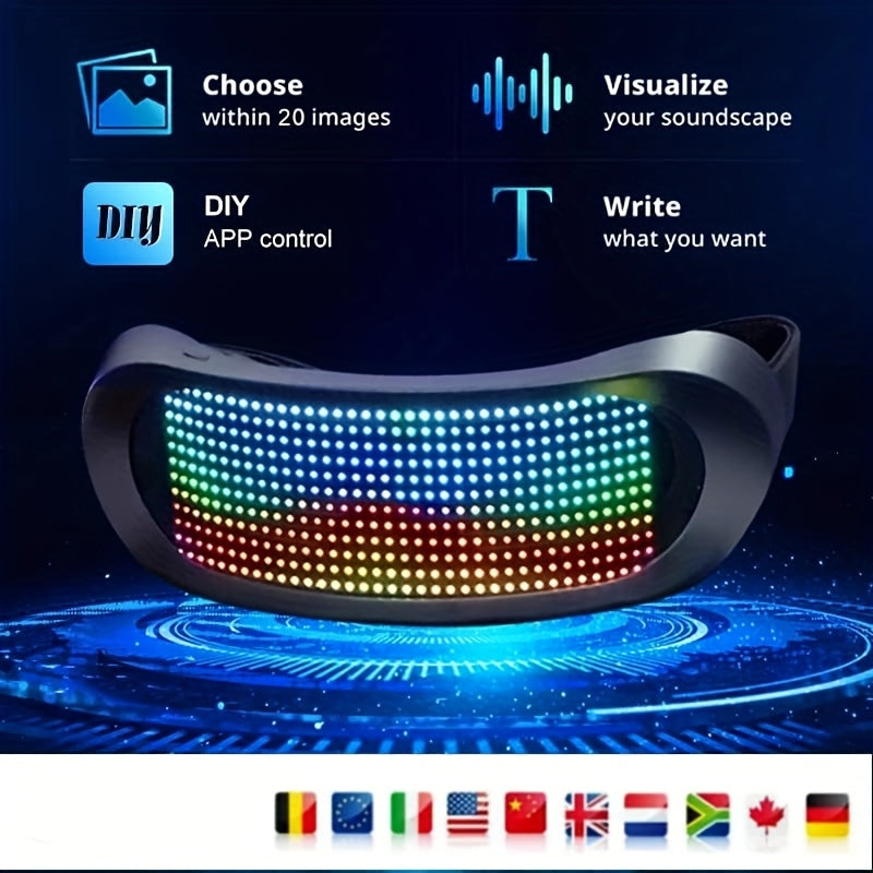 Programmeerbare LED Bril met App | Creëer Je Eigen Lichtshow